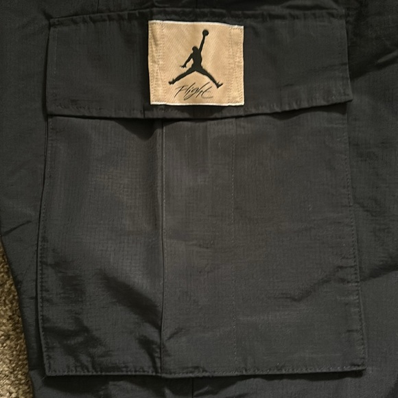 Nike Jordan Flight Heritage Cargo Pants Size Large Black Hemp Men’s - Picture 3 of 6